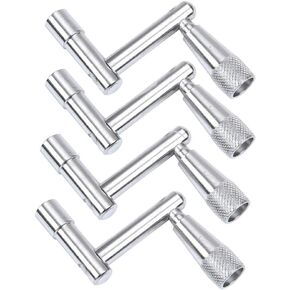 Milisten 4pcs Drum Keys Speed Unloading Universal Drum Tuning Keys Metal Wrench Continuous Motion Speed Key Drum Accessories