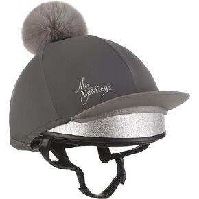 LeMieux Pom Pom Horse Riding Hat Silk with 4 Way Stretch Fabric Coordinates with Base Layers & Saddle Pads - Equestrian Headgear