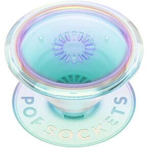 PopSockets PopGrip - توسيع الحامل والقبضة مع جزء علوي قابل للتبديل - شفاف قزحي الألوان in Kuwait