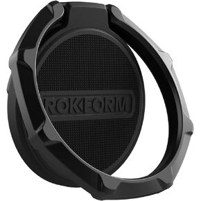 Rokform - Twist Lock Sport Ring Grip and Stand, Thin Metal Cell Phone Ring Holder, Specially Designed for Rokform Twist Lock iPhone, Samsung, and Pixel Cases (Black)