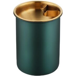 Car Ashtray Stainless Steel Car Ashtray with Lid Car Cigarette Ash Cup Holder Ash Tray for Cars Home Office Outdoors Camping Green