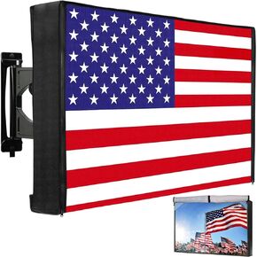 Outdoor TV Cover 41-43 Inches, HOMEYA 600D Heavy Duty Waterproof & Weatherproof TV Screen Protector with Double Zipper, Velcro Seal, Fits Most TV Mounts and Stands, for Outside LED LCD Flat Screen TVs