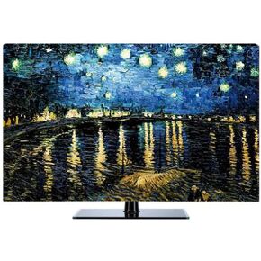 Indoor TV Dust Cover 22-100in TV Cover For LCD/LED Protective Cover Liquid Crystal Display Protective Case Dustproof TV Screen Protector Bedroom Living Room Decoration(Size:55in,Color:C)