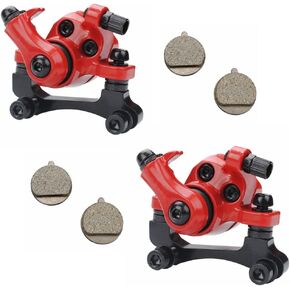 A Pair Red 51MM Brake Caliper Electric Scooter Mechanical Disc Brake Right Side for 8in 10in m365 Electric Scooter 120-140-160MM Brake disc in Saudi Arabia