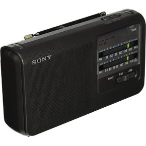Sony ICF38 Portable AM/FM Radio (Black)