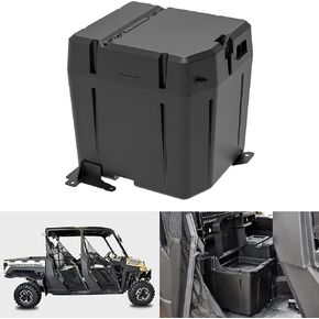 SAUTVS Dual Bin Under Seat Dry Storage Box for Ranger XP 1000 18-24, Poly Waterproof Underseat Storage Bin for Polaris Ranger XP 1000/Crew XP 1000 Diesel EPS Accessories 2018-2024, Replace #2882910