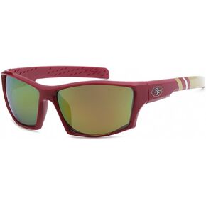 NFL Siskiyou Sports Fan Shop San Francisco 49ers Edge Wrap Sunglasses One Size Team Color