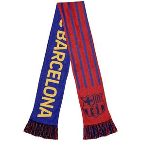 Icon Sports FC Barcelona Reversible Soccer Scarf, Red, One Size, (FCB22SC)