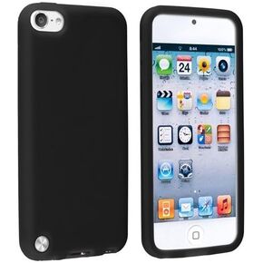 Touch 6 Case/Touch 5 Case, [Black] Soft Rubber TPU Gel Anti Slip Slim Grip Cover Case for iPod Touch 7 (7th Generation) and Compatible with iPod Touch 6 (6th Generation)