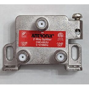 Antronix CMC4002U 2-Way Balanced Vertical Splitter, Loss of -3.5db, 1.218 GHz High Performance for Coax Cable TV & Internet Optimized MoCA 2.0 Performance (2)