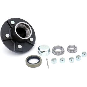 Trailer Hub Kit,5 Bolt on 4-1/2" Bolt Circle,Trailer Hub Kit - for 1-3/8" Inner / 1-1/16" Outer Tapered Spindle