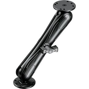 VAZESWIN Aluminum Alloy Electronic Device Mount with 1.5" Ball Round Plates, 9.1" Long Arm Fish Finder Mount Tablet Holder, C Size Marine Electronic Mount for Garmin, Lowrance, Humminbird and More