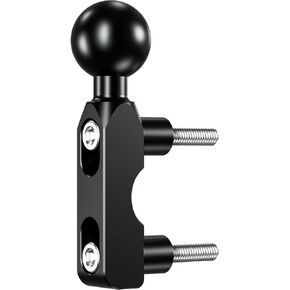 BRCOVAN Aluminum Alloy Mount Base with 1'' TPU Ball for Motorcycle Brake/Clutch Reservoir Compatible with RAM Mounts B Size 1'' Ball Double Socket Arm & Bike Motorcycle Phone Mount Holder