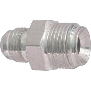 ICT Billet 6an Male Flare to 11/16-18 Inverted Flare Power Steering Adapter Fitting Thread Connector Fluid Designed & Manufactured in the USA Bare Aluminum F06AN687IF