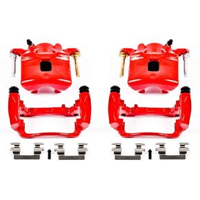 Power Stop Front S4880 Pair of High-Temp Red Powder Coated Calipers