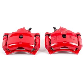 Power Stop Front S1334 Pair of High-Temp Red Powder Coated Calipers