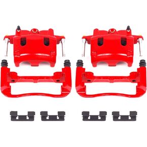 Power Stop Front S2982 Pair of High-Temp Red Powder Coated Calipers
