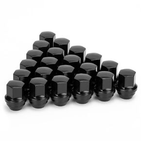 9/16-18 OEM Factory Style Large Acorn Seat Wheel Lug Nuts, 20 PCS Sliver 9/16-18 Closed End One-Piece Lugnuts for Chry-sler Aspen, Dodge Dakota, Ram 1500, Durango, Ram SRT