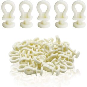 Luomorgo 50 Pcs Plastic Rollerbolt Window Curtain Glider Track Carrier Slide Wheels Rollers