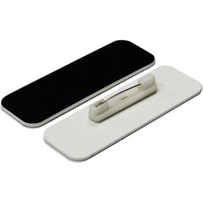 Name Tag/Badge Blanks - 10 Pack - Black 1" X 3", Round Corners, Pin