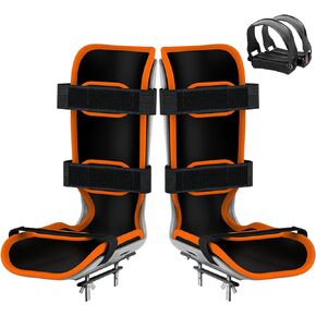 HNLIY Leg Support for Motorized Pedal Exerciser and Electric Mini Exercise Bike,Universal Soft Splint and Pedals 1 Pair Each,Gray