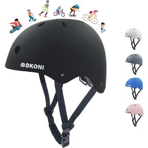 Skateboard Helmet for Kids Bike Helmets: Bicycle Scooter Skate Cycling BMX Multi-Sport Helmet for Girls Boys