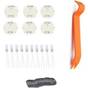 Dr.Roc Instrument Cluster Gauge Stepper Motor Repair Kit X27 168 (6 Motors,10 Backlight Bulbs,1 Remove Tool,Flux Rosin Core Solder)
