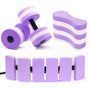 UNAOIWN Water Dumbbell Set for Aquatic Aerobics Exercise, Water Weights Equipment, Training Aid for Aquatic Fitness, Water Workout Fitness Tool