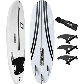 تشتمل إسفنجة لوح ركوب الأمواج FLOWBOARD على (3) زعانف مقود بطول 6 أقدام و(2) أوتار خشبية للأطفال والكبار من المبتدئين إلى المتوسطين - 6 أقدام و7 أقدام تأتي مع وسادة جر عالية الأداء in Kuwait