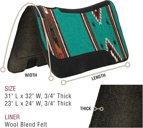 Weaver Leather Contoured Single Weave Felt Pad in Kuwait