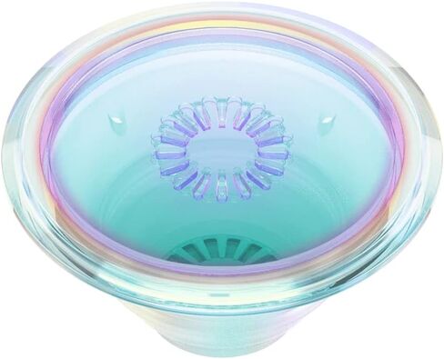 PopSockets PopGrip - توسيع الحامل والقبضة مع جزء علوي قابل للتبديل - شفاف قزحي الألوان in Kuwait