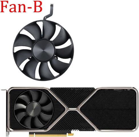 استبدال مروحة بطاقة الفيديو 85 مم لمروحة بطاقة الرسومات NVIDIA RTX 3080 3080Ti FE Founders Edition (Fan-AB) in Saudi Arabia