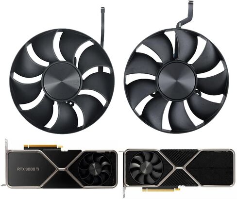 استبدال مروحة بطاقة الفيديو 85 مم لمروحة بطاقة الرسومات NVIDIA RTX 3080 3080Ti FE Founders Edition (Fan-AB) in Saudi Arabia