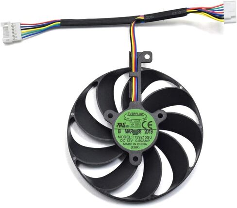 inRobert T129215SU 4 pin + 6pin +7 pin GPU Cooler Video Card Replacement for ASUS RTX 2060 2070 2080 5700 Gaming Graphics Card (4pin+6pin+7pin) in Saudi Arabia