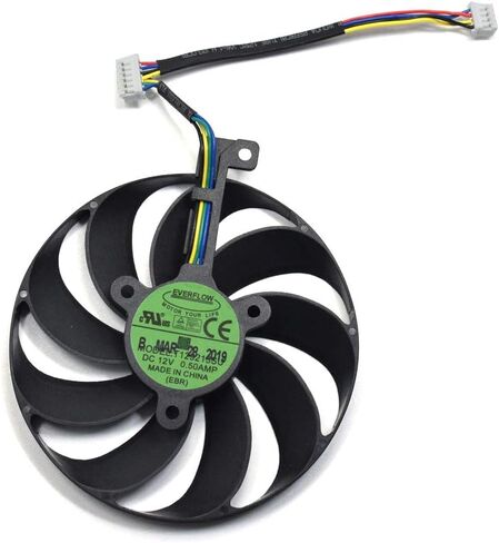inRobert T129215SU 4 pin + 6pin +7 pin GPU Cooler Video Card Replacement for ASUS RTX 2060 2070 2080 5700 Gaming Graphics Card (4pin+6pin+7pin) in Saudi Arabia