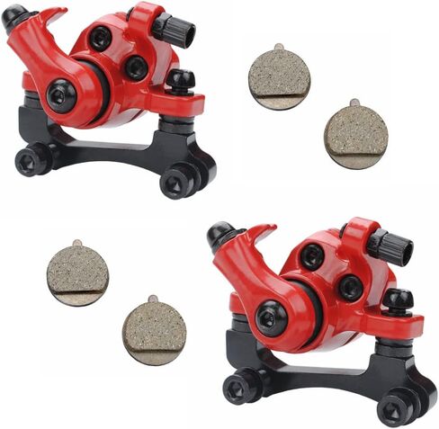 A Pair Red 51MM Brake Caliper Electric Scooter Mechanical Disc Brake Right Side for 8in 10in m365 Electric Scooter 120-140-160MM Brake disc in Saudi Arabia