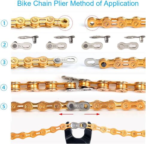 Bike Link Pliers, Bike Chain Pliers Master Link Pliers Bike Chain Removal Tool 2 in 1 Opener Closer Plier Compatible with All Speed Bicycle Master Link Pliers in Kuwait