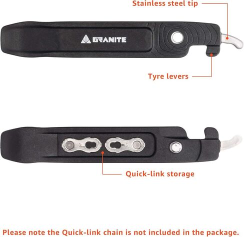 Granite Talon Bike Tire Levers with Bicycle Chain Master Link Pliers Function, Bike Chain Quick-Link Removing Tools, Bike Tool Kit for Mountain Bike, Road Bike, BMX Bike in Saudi Arabia