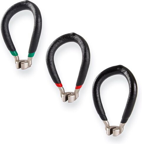 Bikehand Bike Wheel Spoke Wrench, Vinyl Coated, Heat Treated Steel, 80 Gauge, Color Coded in Saudi Arabia