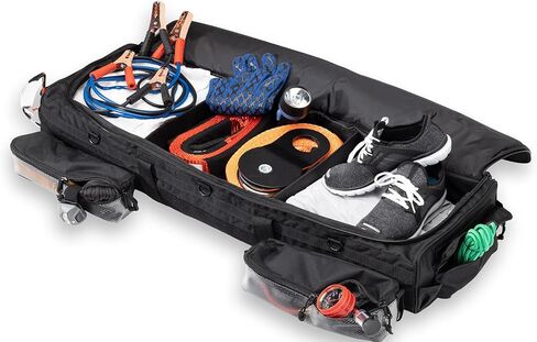 حقيبة تخزين تحت المقعد من بورتال، كابينة الطاقم ومنظم كابينة SuperCrew مع 3 حجرات تخزين ومقسمين داخليين لملحقات الشاحنات، أسود in Kuwait