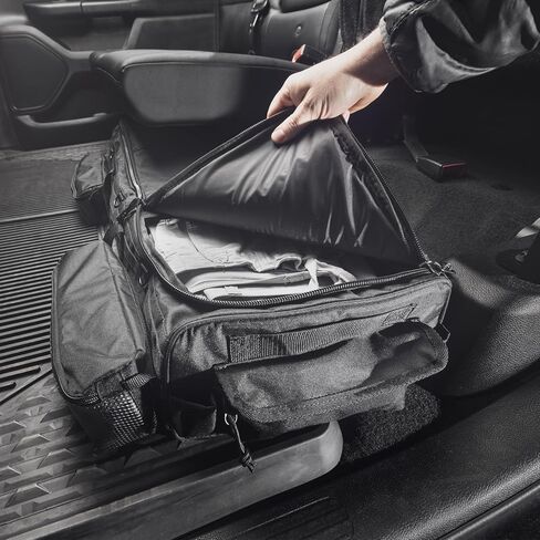 حقيبة تخزين تحت المقعد من بورتال، كابينة الطاقم ومنظم كابينة SuperCrew مع 3 حجرات تخزين ومقسمين داخليين لملحقات الشاحنات، أسود in Kuwait