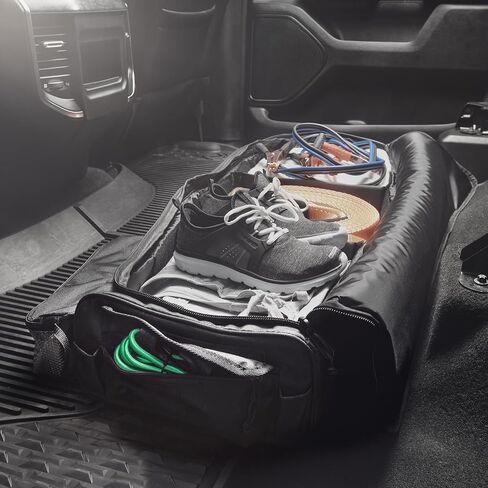 حقيبة تخزين تحت المقعد من بورتال، كابينة الطاقم ومنظم كابينة SuperCrew مع 3 حجرات تخزين ومقسمين داخليين لملحقات الشاحنات، أسود in Kuwait