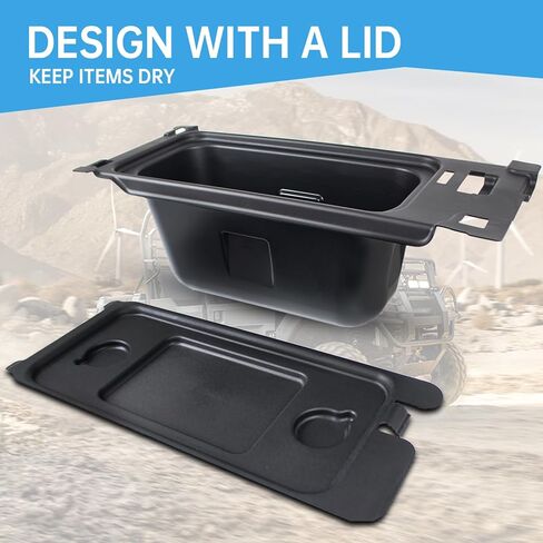 صندوق تخزين تحت المقعد CPOWACE متوافق مع 2015-2023 Kawasaki Mule PRO-FX FXR FXT DX DXT ملحقات مجموعة صندوق تخزين تحت المقعد لاستبدال درج منظم 99994-1463 in Kuwait
