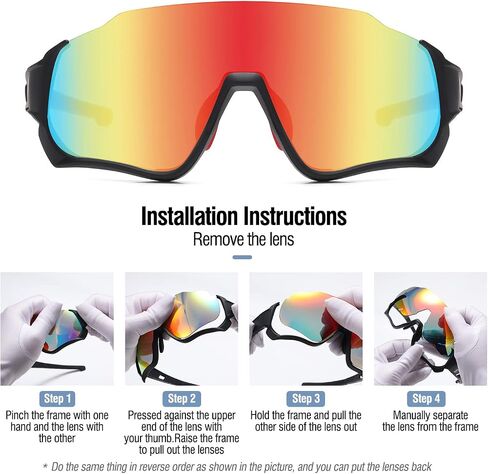 DUCO Polarized Kids Sunglasses Youth Baseball Sun Glasses Sports Teens Cycling Shades Boys Girls with 3 Lenses DK280 in Saudi Arabia