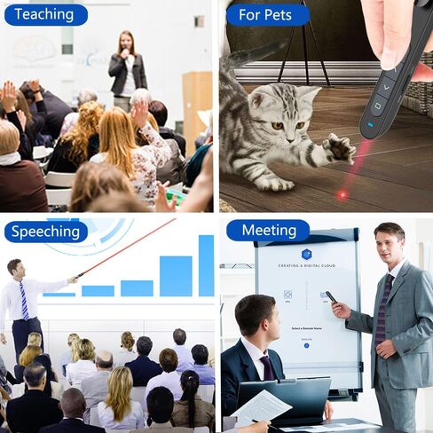 Presentation Clicker for PowerPoint Remote, Hyperlink Volume Wireless Presenter Remote Presentation Pointer, USB Presentation Remote Slide Advancer PPT Clicker for Computer Laptop Mac in Saudi Arabia