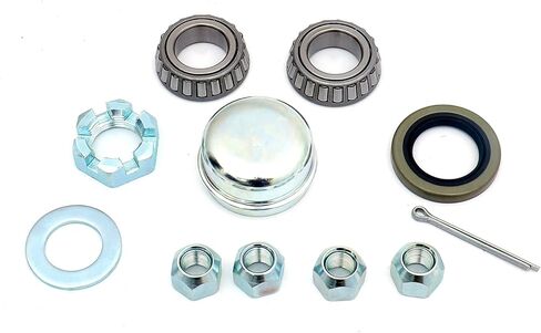 UCUT 5-Bolt على 4-1/2 "مجموعة تجميع محور المقطورة الدائرية مع عمود دوران مستقيم ومحامل 1" in Kuwait