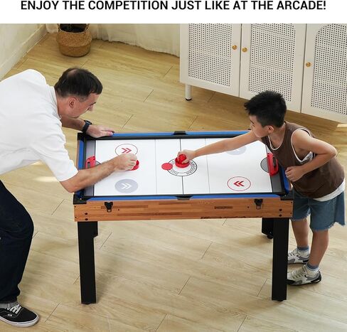 TALLO 4-in-1 Game Table, 48-in Folding Portable Combo Game Table Set w/Ping Pong, Slide Hockey, Pool Billiards for Kids and Adults, Indoor and Outdoor Games in Saudi Arabia