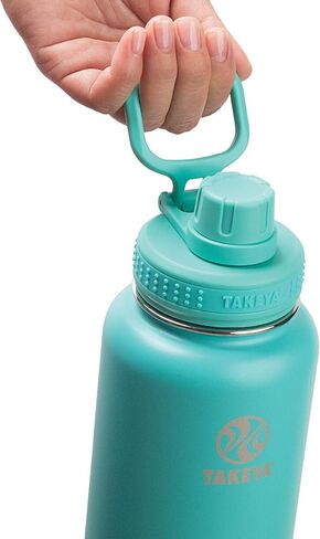 Takeya Actives Insulated Stainless Steel Water Bottle with Spout Lid, 24 Ounce, Midnight Blue in Saudi Arabia