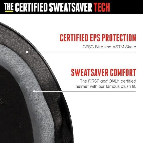 Triple Eight The Certified Sweatsaver Helmet for Skateboarding, BMX, Roller Derby and Roller Skating, Silver Glitter, L/XL in Saudi Arabia