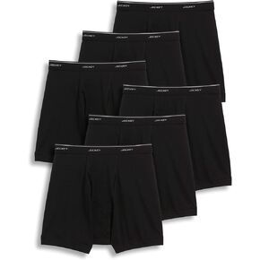 Jockey Men's Underwear Classic 5" Boxer Brief - 6 Pack, Black, M